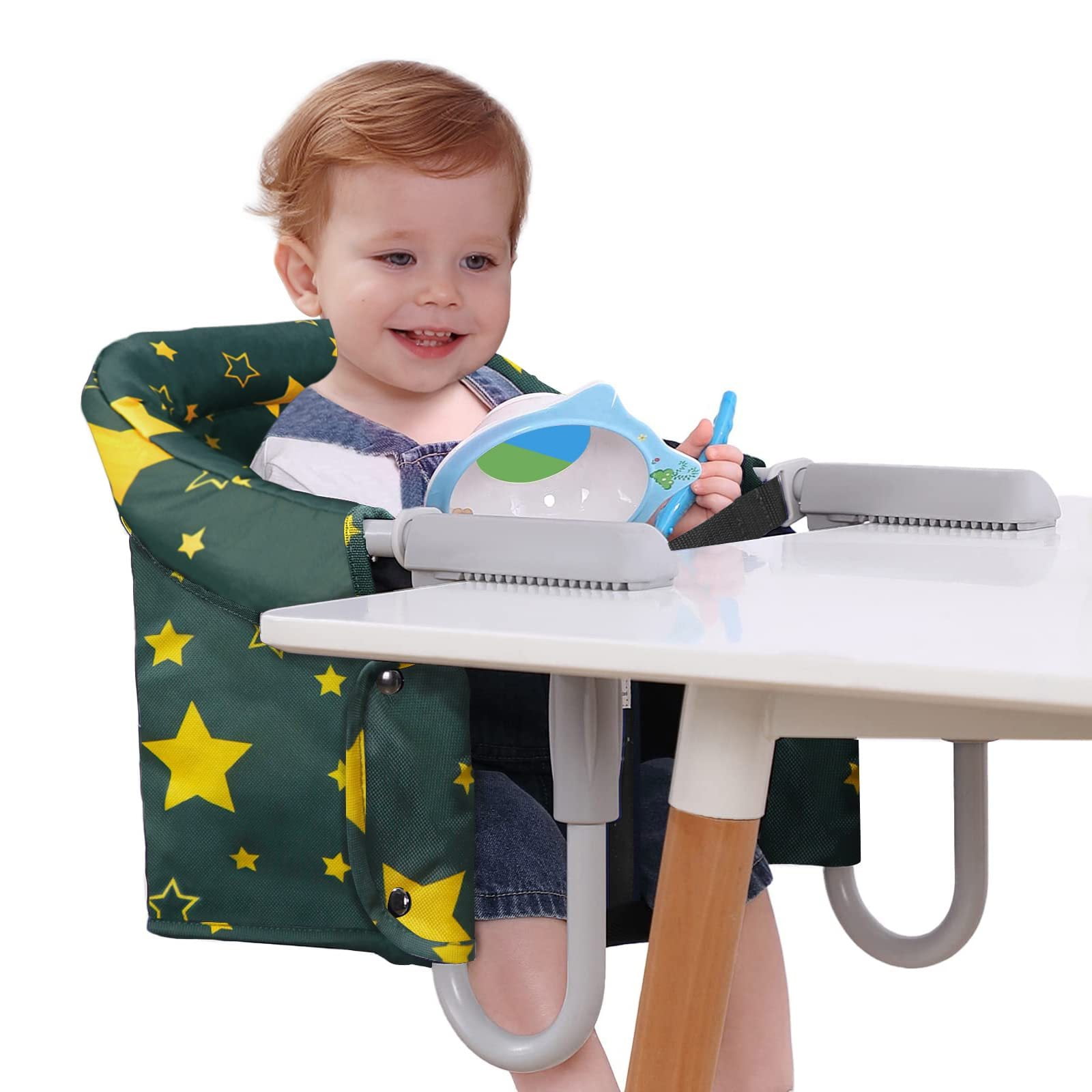 Portable Hook On High Chair,Clip on High Chair with FoldFlat Storage