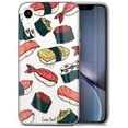 thumbnail image 1 of Case Yard iPhone-XR Case Clear Soft & Flexible TPU Ultra Low Profile Slim Fit Thin Shockproof Transparent Bumper Protective Cover Drop Protective Cell Phone Cases (Sushi), 1 of 8
