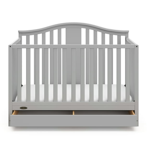 Graco Solano 5-in-1 Convertible Baby Crib with Drawer, Pebble Gray - Walmart .com