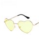 thumbnail image 3 of Gafas de sol vintage de metal con forma de corazón de melocotón y océano, gafas de sol de tendencia, 3 of 5