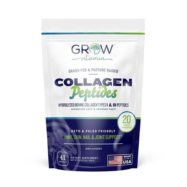 LiveWell Hydrolyzed Collagen Peptides, Hair Skin and Nails Vitamins