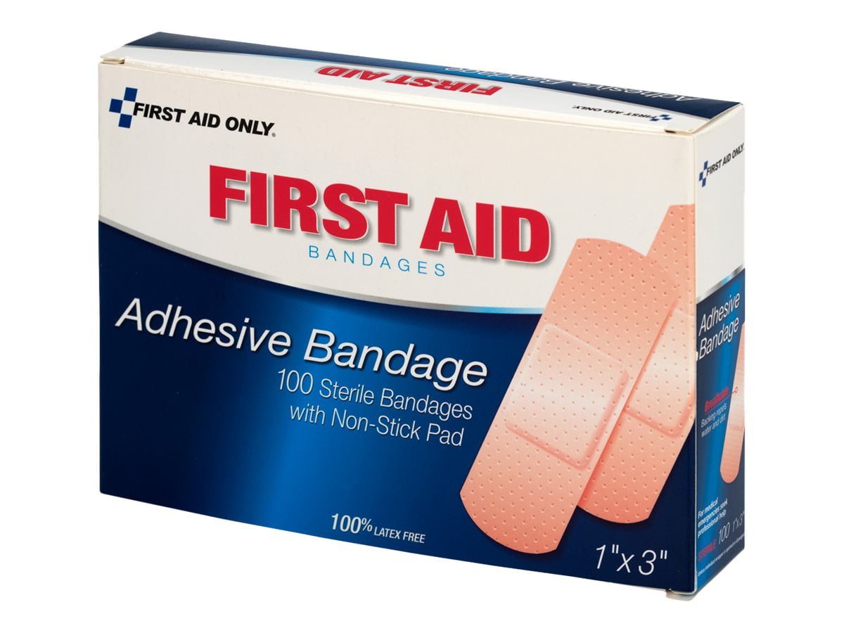 First Aid Only Bandage 2.54 x 7.62 cm sterile (pack of 100