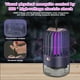 thumbnail image 3 of Lámpara matamoscas electrónica portátil recargable por USB/exterminador de insectos para viajes de verano, campamentos al aire libre, patios, hogar y jardín, 3 of 6