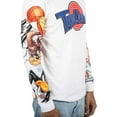 thumbnail image 3 of Space Jam Looney Tunes Men's Tune Squad Graphic Print Long Sleeve Tee T-Shirt (Small, White), 3 of 4