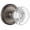 Antique Pewter, variant on Grandeur Bordeaux Crystal Door Knob with Georgetown Plate