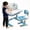 Blue_3, variant on Xinwanna Kids Desk and Chair Set Toddler Desk Art Table for Kids School Desk Height Adjustable Kids Drawing Table with Sitting Corrector, Ergonomic Desk Chair with Book Stand, Foot Pedal (Blue_14)