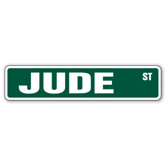 JUDE Street Sign Childrens Name Room Sign | Indoor/Outdoor |  36" Wide