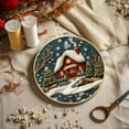thumbnail image 1 of SnowVibe Christmas Forest Snow House Hand Embroidery DIY Kit - Handmade Fabric Material for Creative Needlework and Embroidery Projects, 1 of 4