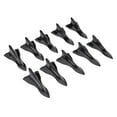 thumbnail image 1 of 10X Car Auto Pattern Shark Fin Techo Spoiler Wing Tail Tip Zulema Generador de vórtice de aire de techo de coche Negro, 1 of 8