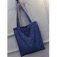 thumbnail image 3 of HMSHA Women's Fashion Denim Shoulder Bag Large Hobo Retro Top Handle Bag Satchel, 3 of 5