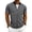 Dark Gray, variant on Baggy Shirt for Men Zip-Up Athletic Shirts Workout Shirts T Shirt Short Sleeve Green Mock Neck Casual Shirts for Men,L