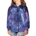 thumbnail image 3 of Uourmeti Love Heart Bow Tie Butterfly Florals Horse Kids Athletic Jacket Zip Up Hooded Long Sleeve with Pockets Lightweight Sports Top for Boys Size 6-9, 3 of 7