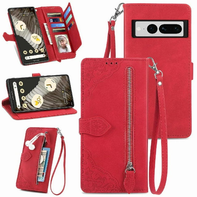 Wallet Case for GANGXUN Google Pixel 7 Pro with Shockproof, Stylish for Daily and Business Use