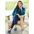 thumbnail image 3 of Woman Within Plus Size Microfleece Quarter-Zip Pullover, 3 of 6