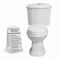 thumbnail image 3 of Elongated Corner Toilet Dual Flush White Toilet w/Slow Close Seat Renovators Supply, 3 of 12
