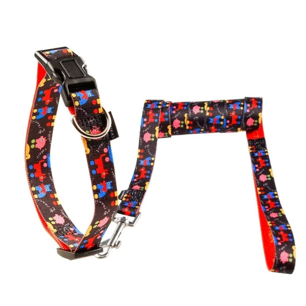 LOEFME Dog Collar and Leash Set Adjustable Dog Collars for Small Girl