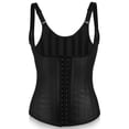 thumbnail image 2 of Corsé moldeador de cintura para mujer, camiseta sin mangas, moldeador de cintura ajustable, control de abdomen, corsé transpirable, talla S, 2 of 6