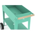 thumbnail image 2 of Herstera Galvanized Metal Garden Trolley, Mint, 29.5 x 13.7 x 31.5, 2 of 3