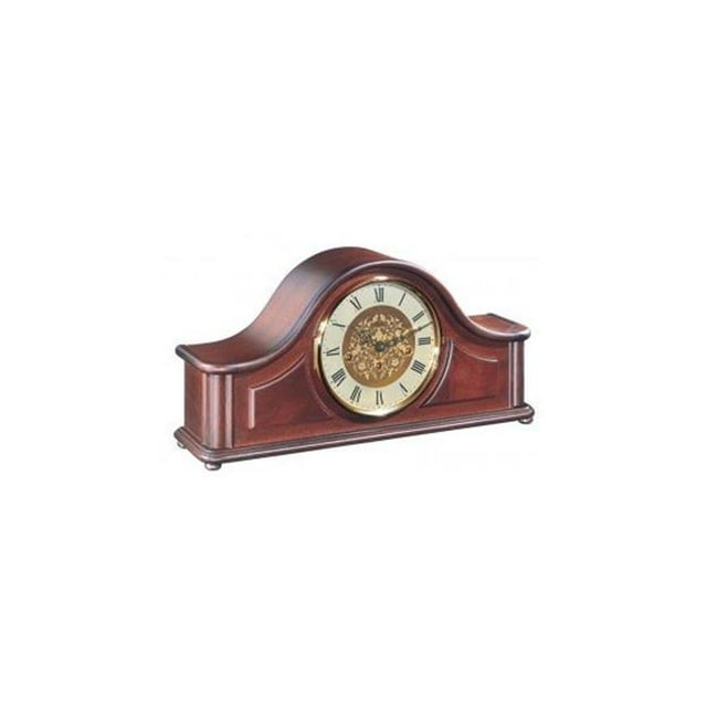 Hermle 21142070340 Acton Mechanical Mantel Clock - Mahogany