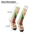 thumbnail image 2 of Fotbe Christmas Vintage Red Truck Calcetas Divertidas Estampadas para Hombre y Mujer, Calcetas de Algodón hasta la Rodilla para Caminar, Correr, Enfermería y Embarazo, 2 of 6