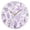 Gold Needle, variant on 10" Artistic Round Wall Decorative Desk Clock Wall Clock Home Decor Lilac Floral Motifs