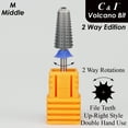 thumbnail image 2 of C & I Nail Drill Volcano Bit 2 Way Edition for Nail Tech to Nail Gel & Acrylic Nails Remove , for Electric Manicure Drill Machine, Double Hand Use, 2 of 7