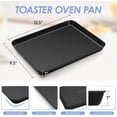 thumbnail image 2 of Toaster Oven Pan with Cooling Rack Set Carbon Steel Small Baking Pan Tray with Nonstick Rack for Baking Roasting Heavy Duty Easy Clean, 2 of 7