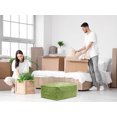 thumbnail image 6 of REGALWOVEN Clothes Storage, Storage Bags, 1 Pack Moving Bags for Organizing Comforters, Closet Organizers, and Storage with Handles Green 27.5*19.5*12in, 6 of 7