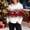 Red#2, variant on Antqov Christmas Shirts for Women, Xmas Print Crewneck Pullover Long Sleeve Faux Furry Collar Chunky Top, Winter Daily Soft Comfortable Casual Fashion Shirt