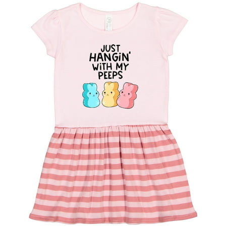 

Inktastic Easter Just Hangin with My Peeps! Gift Toddler Girl Dress