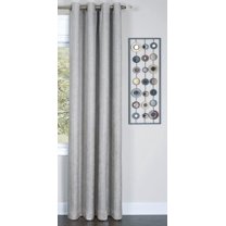Fitzgerald - Lined Grommet Window Curtain Panel - 50x84 Silver