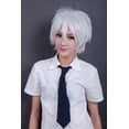 thumbnail image 2 of Peluca de cosplay COSPLAZA corta blanca para fiesta de Halloween, 2 of 7