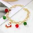 thumbnail image 4 of 4 piezas de pulsera navideña, pulsera colorida, juego de pulseras navideñas para mujeres y niñas, regalo de joyería navideña, 4 of 7