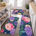 thumbnail image 2 of Pioneer Flower Floral Print Pattern Kitchen Rugs Sets Of 3,Kitchen Runner Rugs Non Skid Washable,Decorative Kitchen Floor Mats for Kitchen,Sink,Laundry,17"x30"+ 17"x47" + 17"x59", 2 of 6