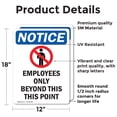 thumbnail image 2 of (2 Pack) Employees Only Beyond Sign, 2 of 7