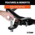 thumbnail image 3 of CURT 42225 Switch Ball Trailer Hitch Ball Set, 3-Piece Pack, 5, 000 lab TW, 3 of 4