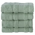 thumbnail image 6 of 4-Piece Hand Towels Set | 100% Turkish Cotton, Spa & Hotel Towels Quality, Quick Dry Hand Towels for your Bathroom, Shower Towels (Green), 6 of 6