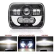 thumbnail image 2 of Par Faros 5x7 Cuadrado Jeep Cheroke Nissan Camión D21 Yj Xj, 2 of 8