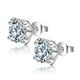 thumbnail image 2 of Pendientes de botón para mujer, pendientes de botón, pendientes de botón para mujer, pendientes chapados de moda, hebilla de circonitas, pendientes de diamantes en forma de corazón hueco., 2 of 5