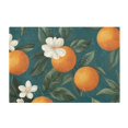 thumbnail image 7 of Yayeee Bath Rug for Bathroom Floor Non Slip Rectangle Fluffy Soft Absorbent Mat, 16"x24", Retro Floral Orange, 7 of 7