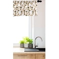 thumbnail image 3 of Ambesonne Giraffe Window Valance, Romantic Characters, 54" X 12", Pale Brown Yellow and Pink, 3 of 3