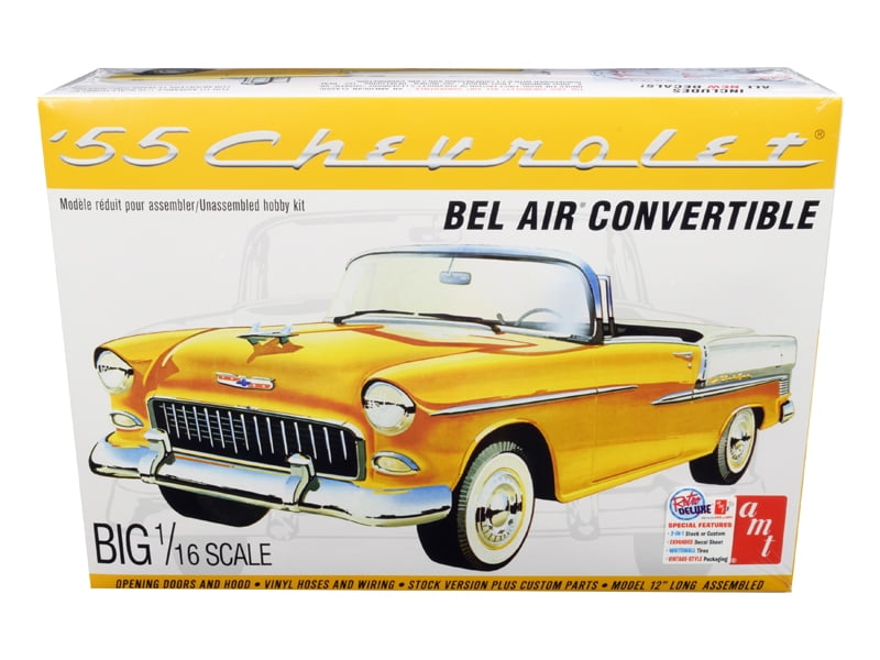 AMT AMT1134 Skill 3 Model Kit Chevrolet Bel Air Convertible 2 in 1 Kit 1 by 16 Scale Model -