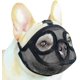 thumbnail image 2 of Bozal de malla para perro, hocico corto, ajustable, transpirable, para bulldog, 1 unidad, color negro, 2 of 4
