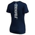 thumbnail image 3 of Women's Mark Scheifele Navy Winnipeg Jets Playmaker V-Neck T-Shirt, 3 of 3
