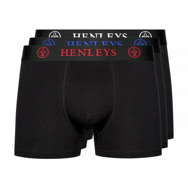Henleys Mens Trilock Boxer Shorts (Pack of 3)