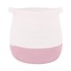 thumbnail image 1 of Cesta tejida para juguetes, asa cómoda, resistente, organizador de almacenamiento para ropa sucia, para cocina, hogar, baño, lavandería, dormitorio Rosa, 1 of 8