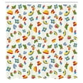 thumbnail image 2 of Ambesonne Plane Shower Curtain, Airplane Boat Ship Cars, 69"Wx75"L, Multicolor, 2 of 4