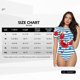 thumbnail image 5 of Balery Red Funny Crab on Blue Stripe Body de cuello redondo de manga corta para mujer Tops de manga corta Tops básicos-Small, 5 of 7