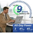 thumbnail image 6 of HP 17 Inch Laptop for Business, 17.3" FHD IPS Anti-Glare Display, 12 GB RAM, 512 GB SSD, AMD Ryzen 5 7430U, AMD Radeon Graphics, Copilot-AI, Wi-Fi 6, Numeric Keyboard, Windows 11 Pro, 6 of 8