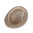 thumbnail image 2 of Women's/Men's Straw Flat Cap - Hat with visor Spring-summer L（58-60cm）, 2 of 5